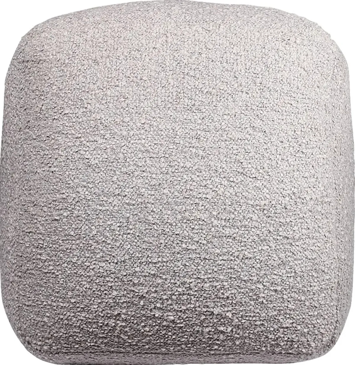 Nelior Gray Pouf