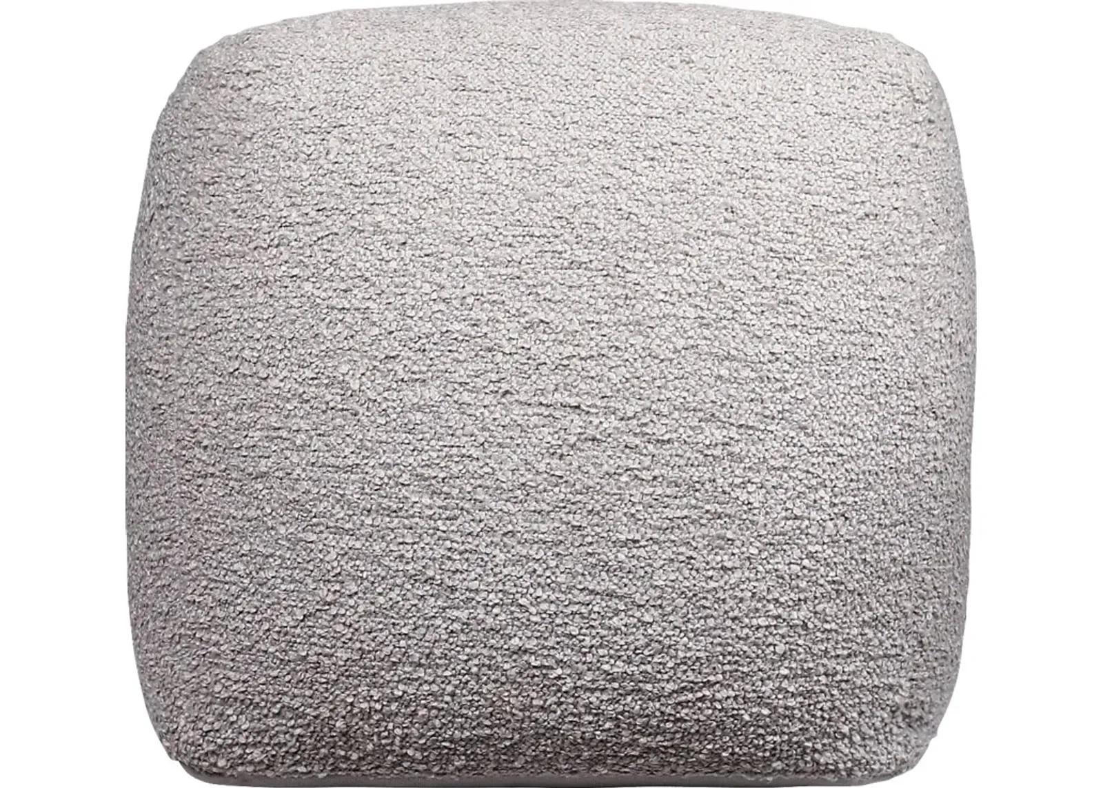 Nelior Gray Pouf