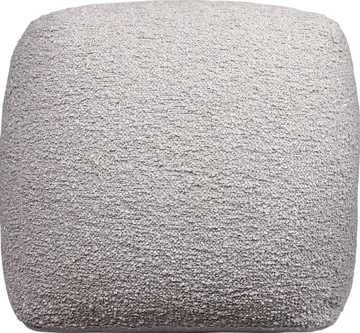 Nelior Gray Pouf