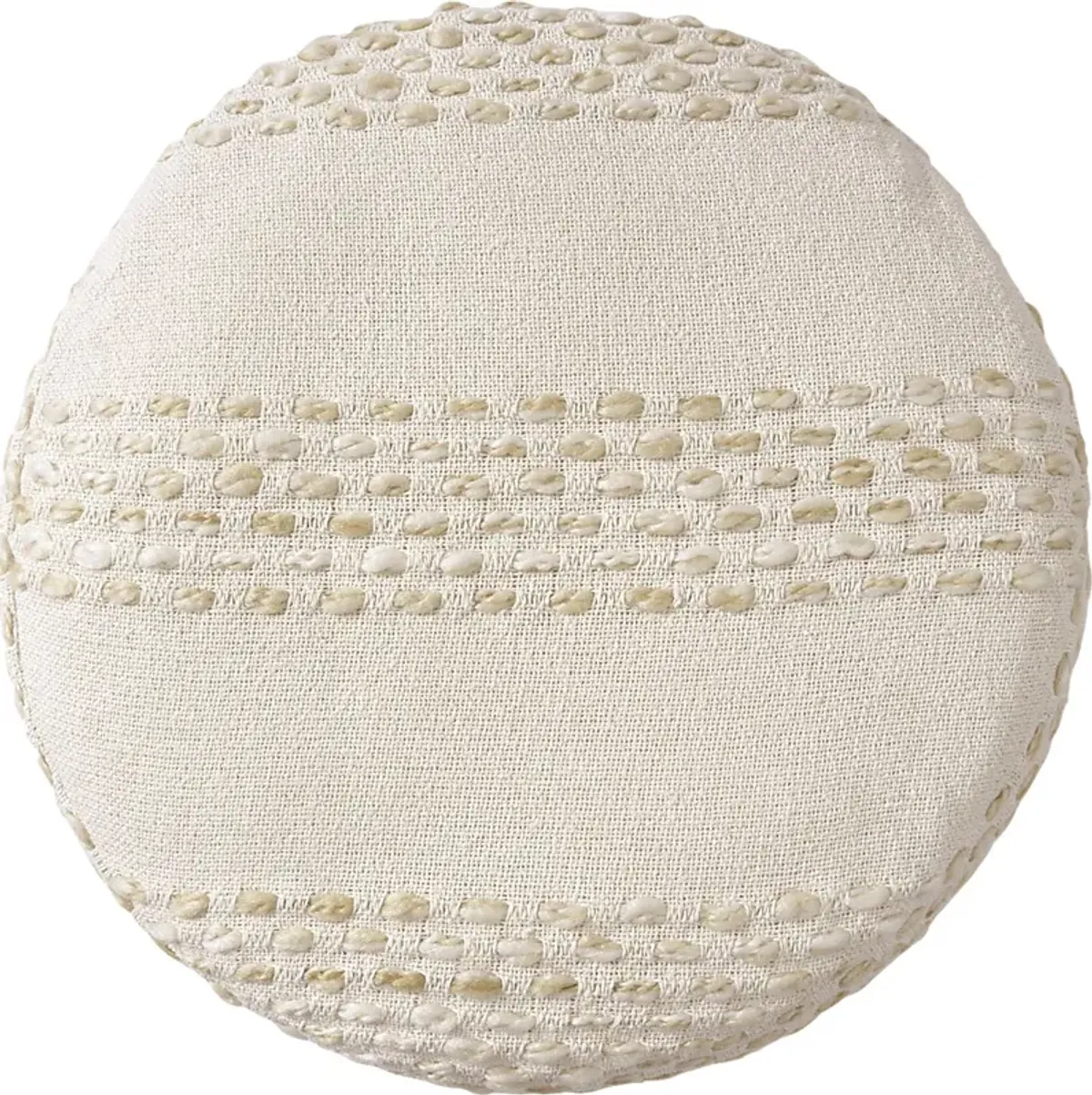 Vaddo Beige/Ivory Pouf