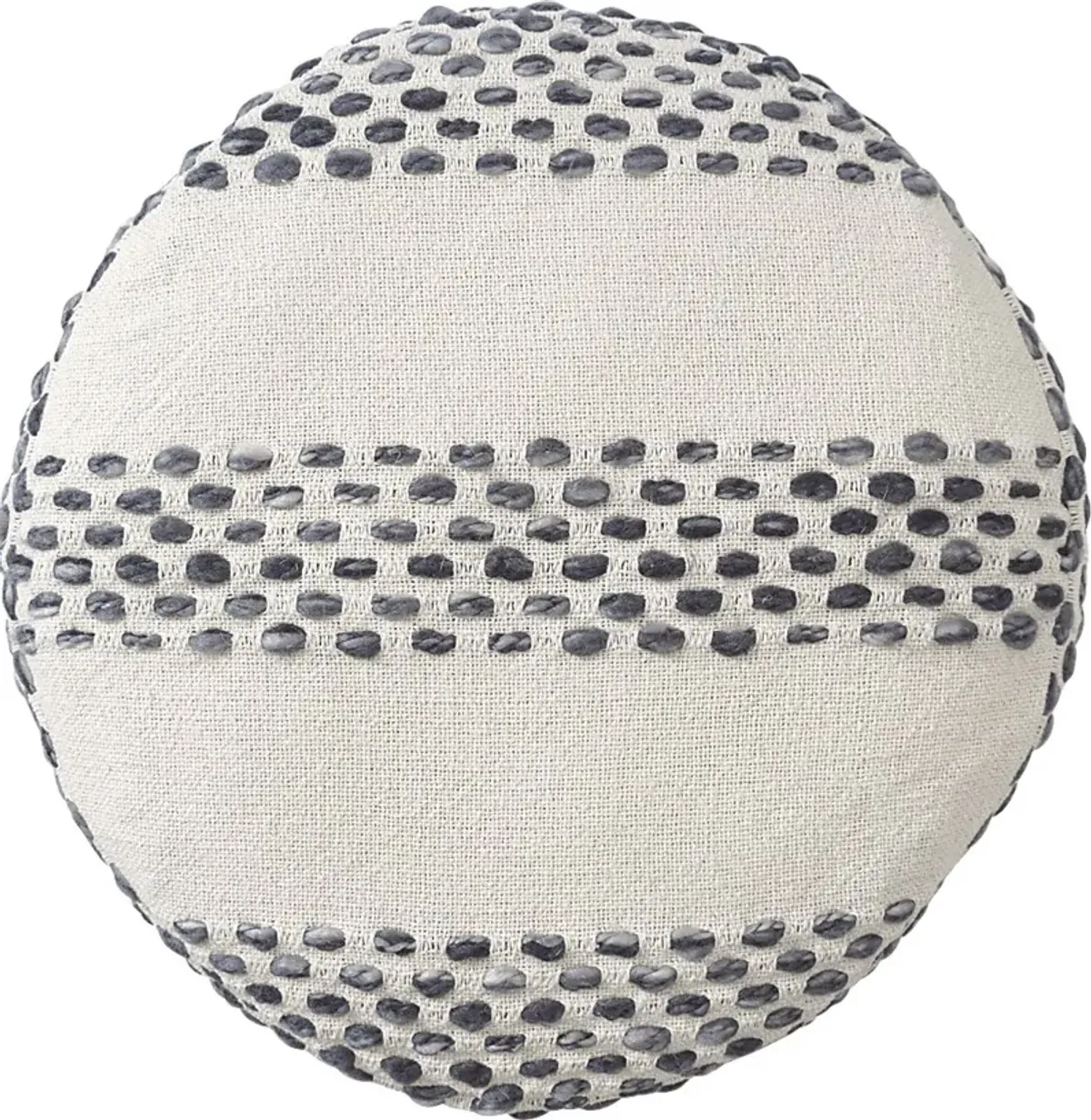 Vaddo Gray/Ivory Pouf