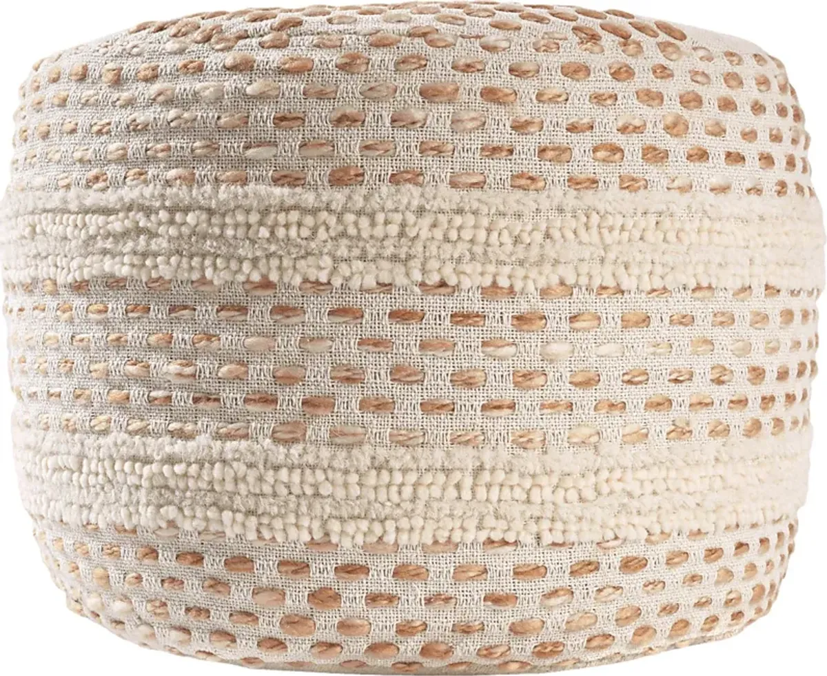 Vaddo Adobe/Ivory Pouf