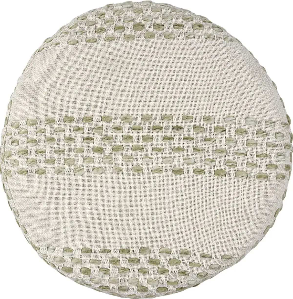 Vaddo Sage/Ivory Pouf