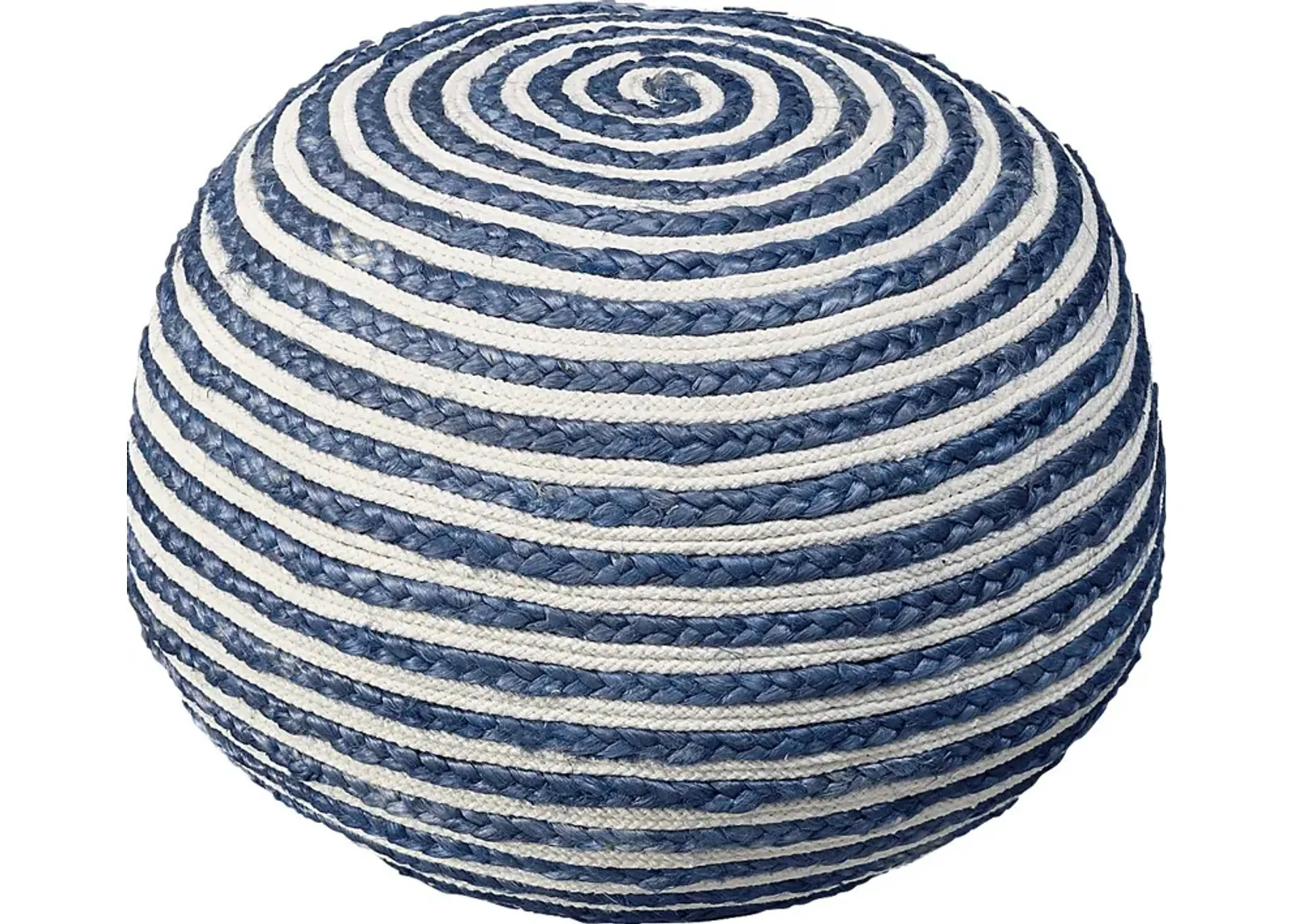 Buitra Blue/White Pouf