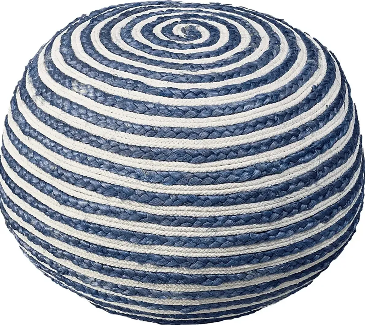 Buitra Blue/White Pouf