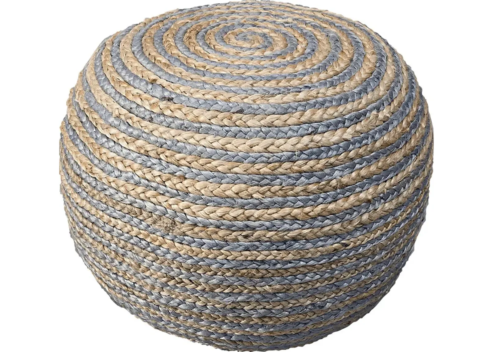 Buitra Tan/Gray Pouf