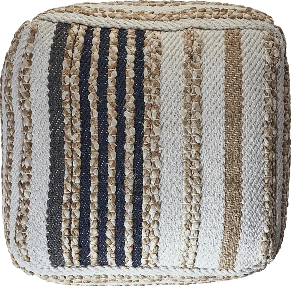 Moreze Black/Tan Pouf