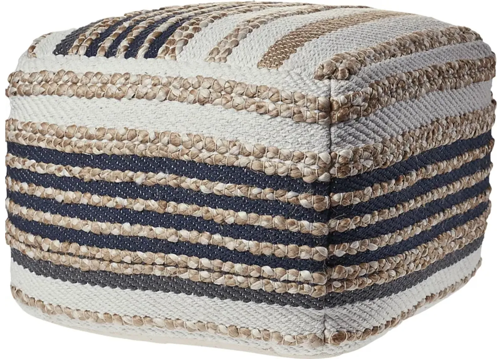 Moreze Black/Tan Pouf