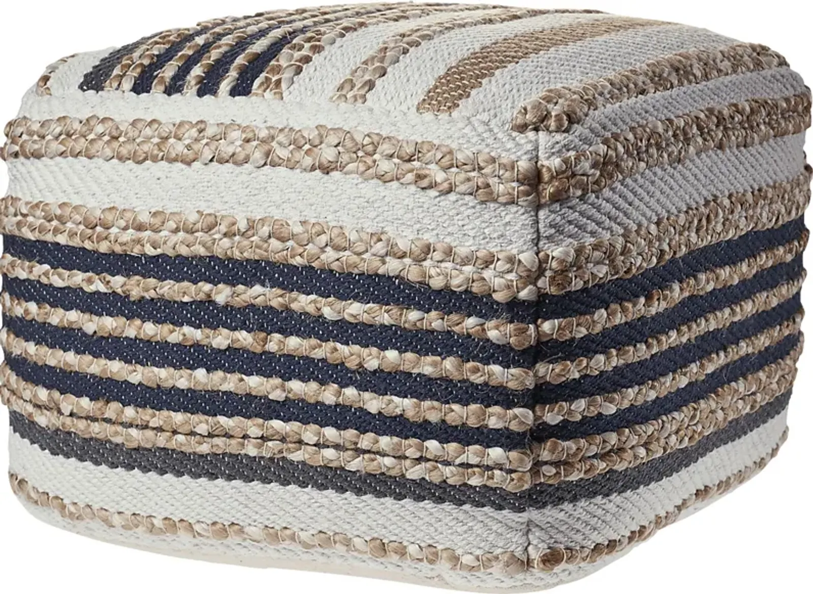 Moreze Black/Tan Pouf