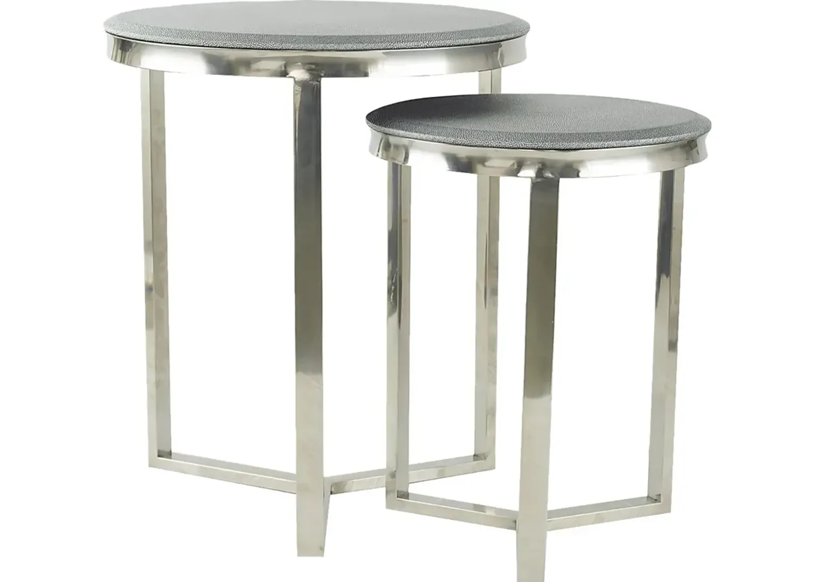 Bundoran Silver Nesting Table, Set of 2