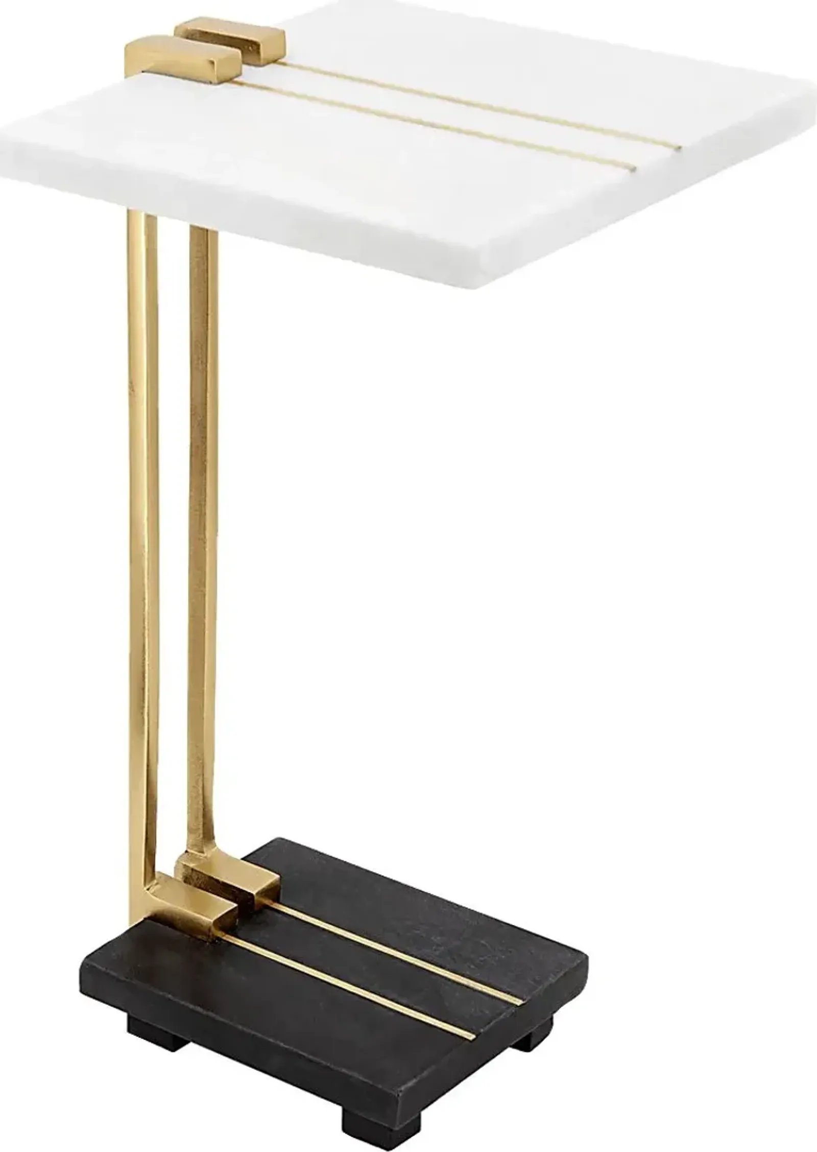 Castlebar White Accent Table