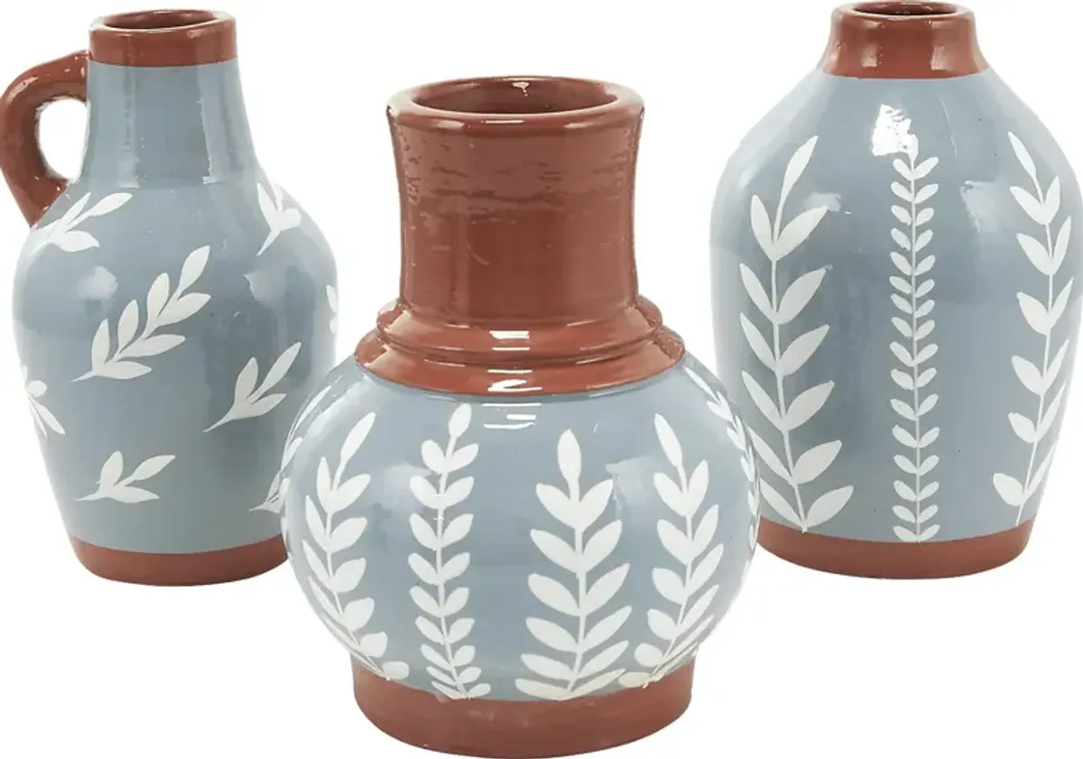 Fanli Blue Vase, Set of 3