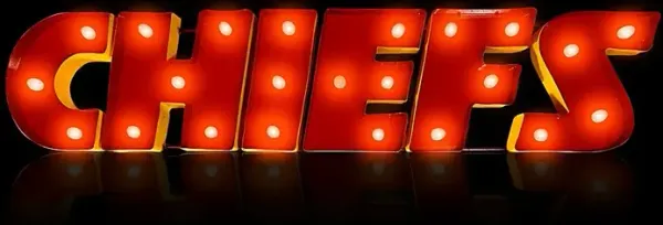Kansas City Cheifs Red Metal Wall Decor