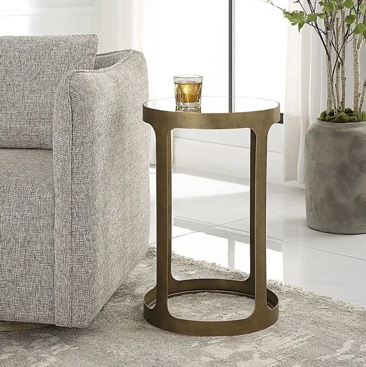 Alyce Gold Accent Table