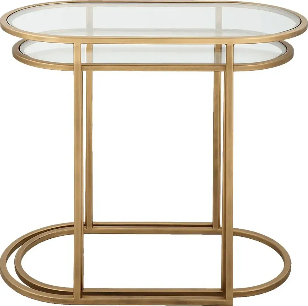 Ayna Gold Nesting Table. Set of 2