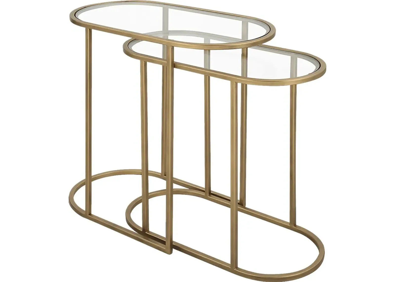 Ayna Gold Nesting Table. Set of 2