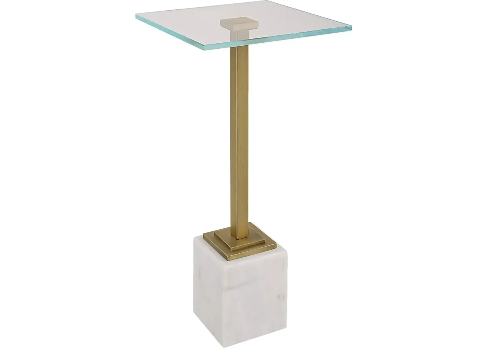 Daniyelle White Accent Table