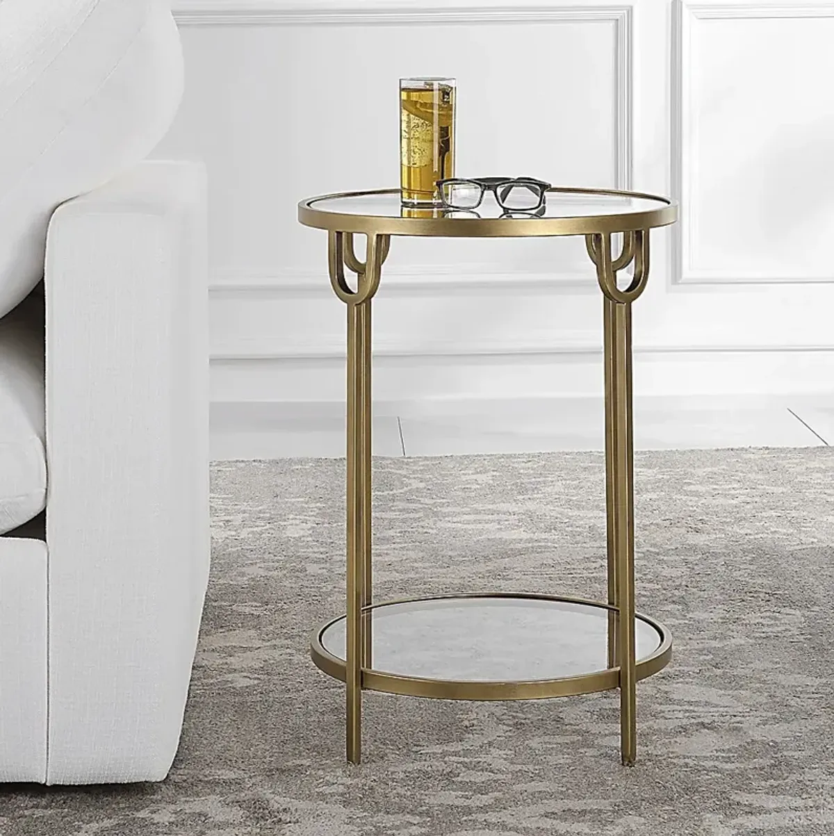 Eriska Gold Accent Table