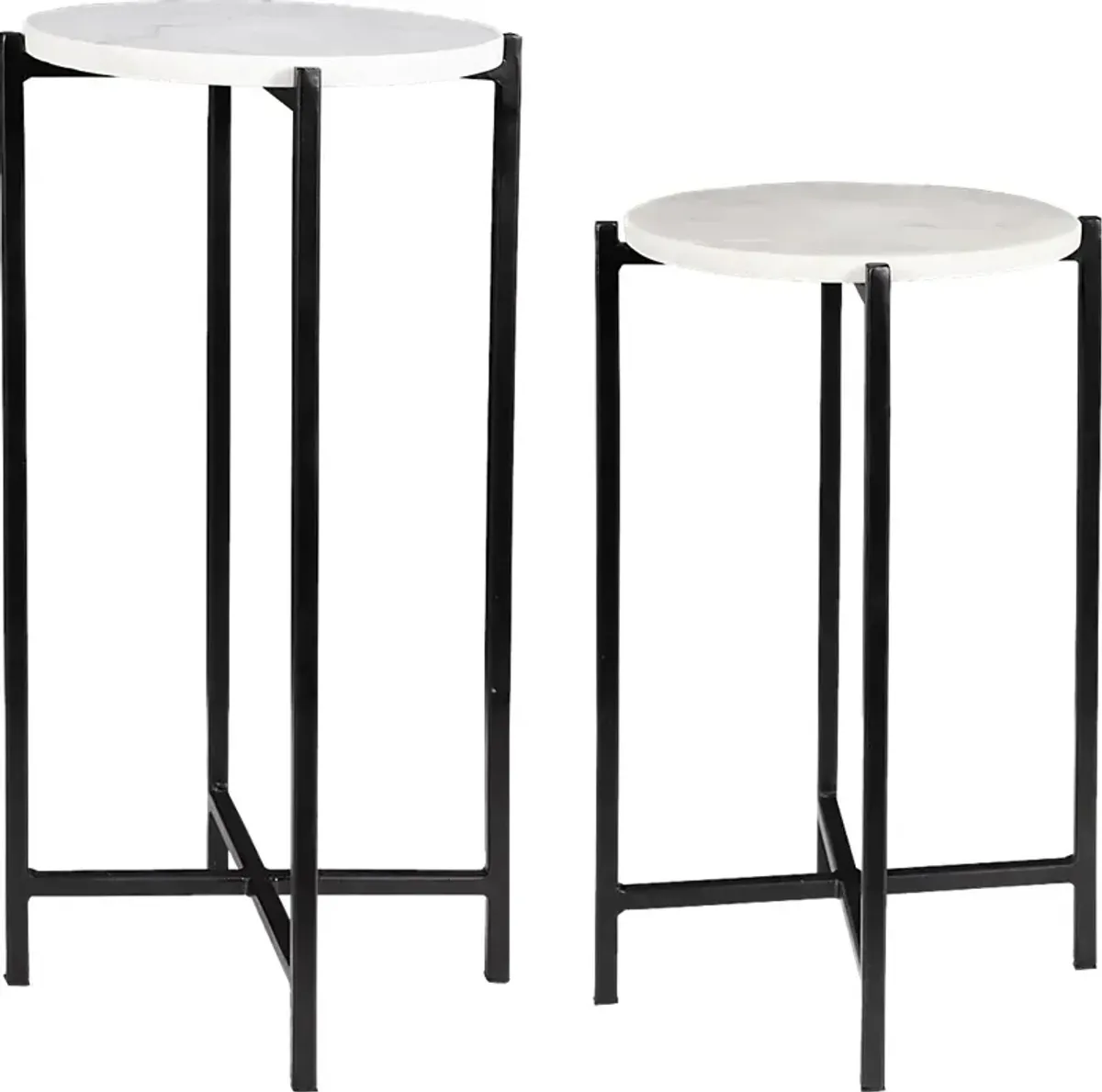 Yrenea White Nesting Table, Set of 2