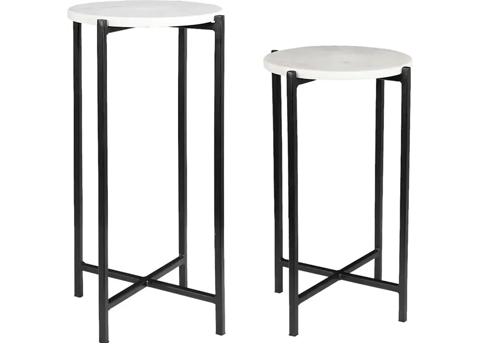 Yrenea White Nesting Table, Set of 2