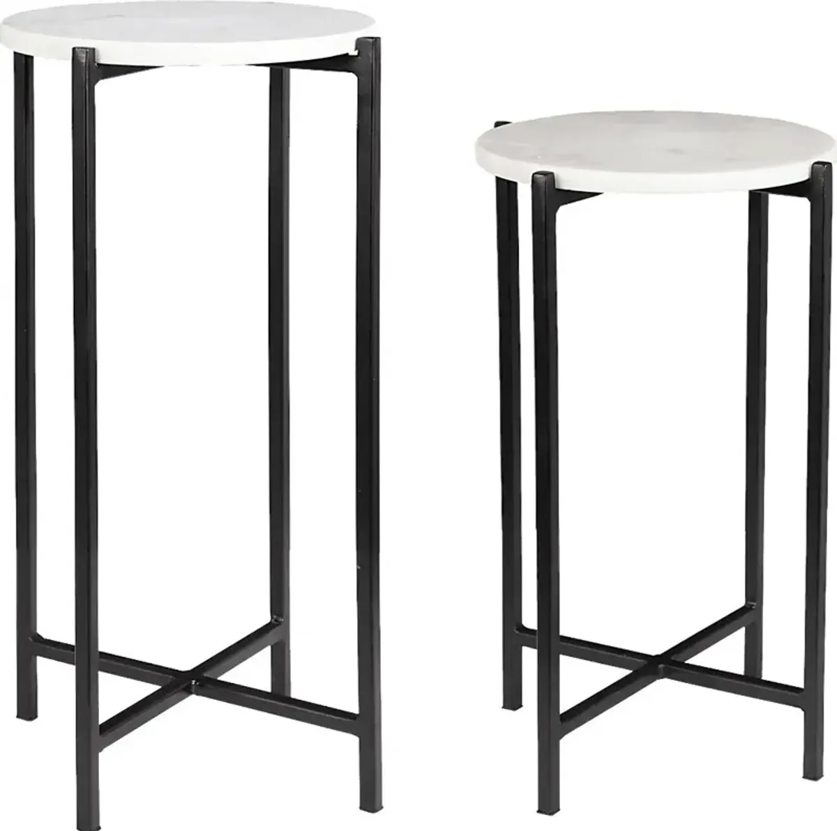 Yrenea White Nesting Table, Set of 2