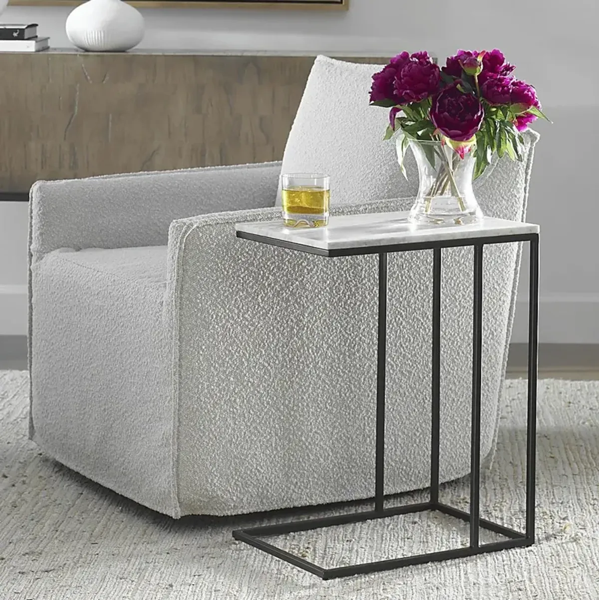 Aellana Black Accent Table