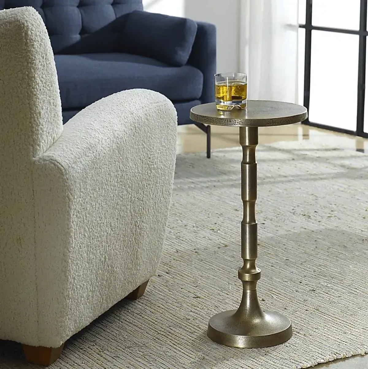 Caze Brass Accent Table