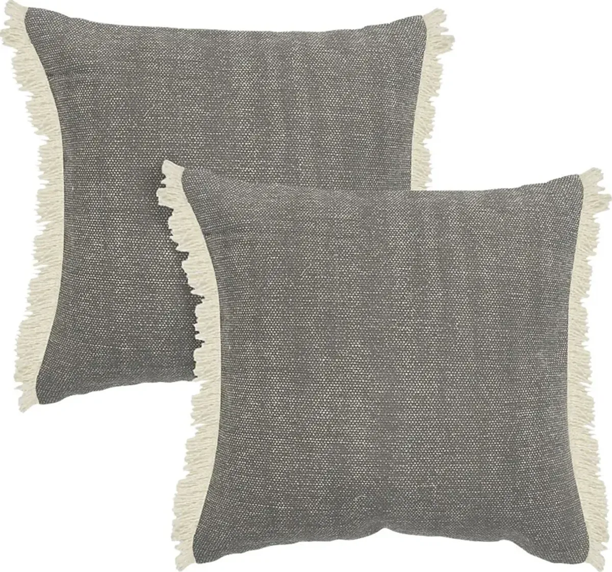 Laspelan Gray Throw Pillow, Set of 2