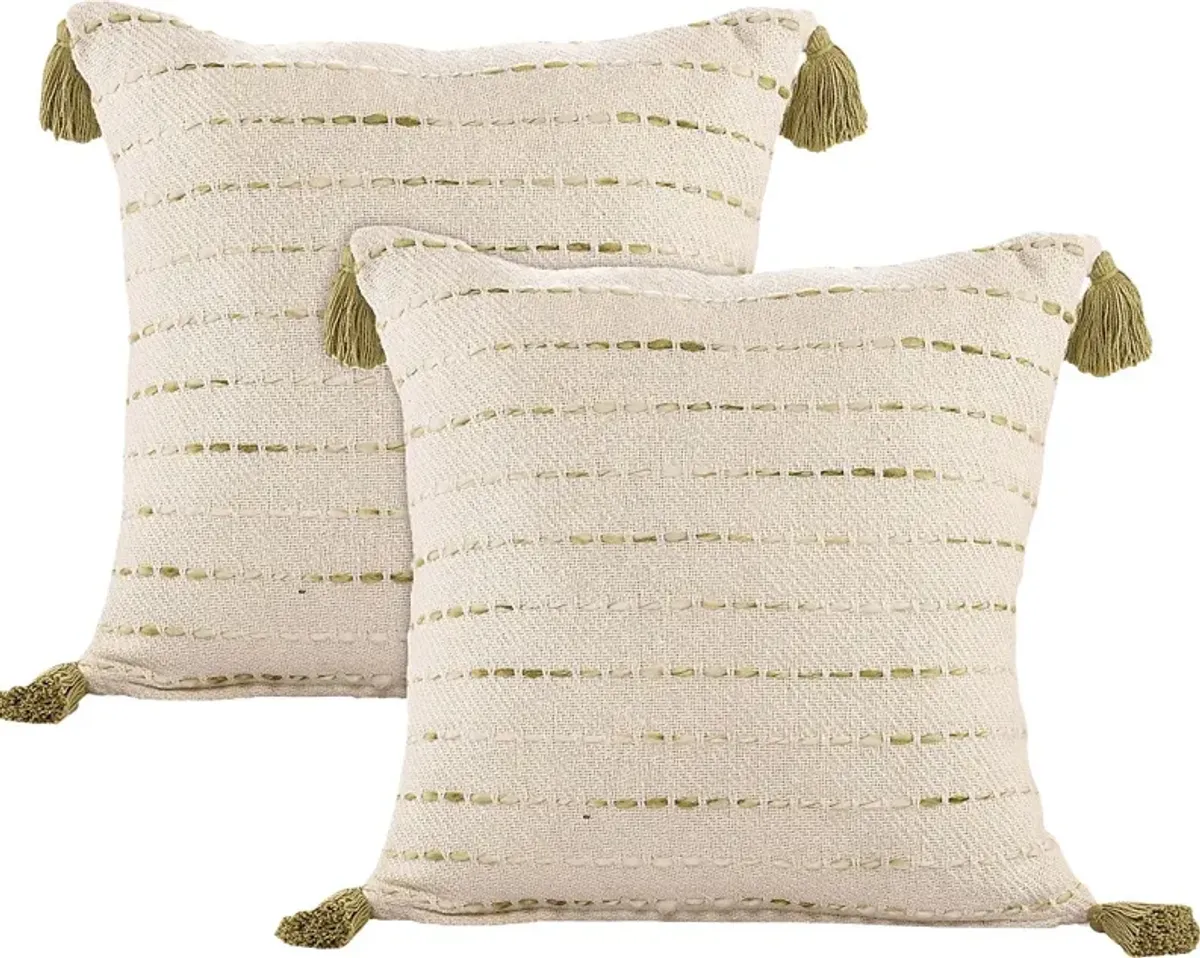 Dorath Olive Green Pillow, Set of 2