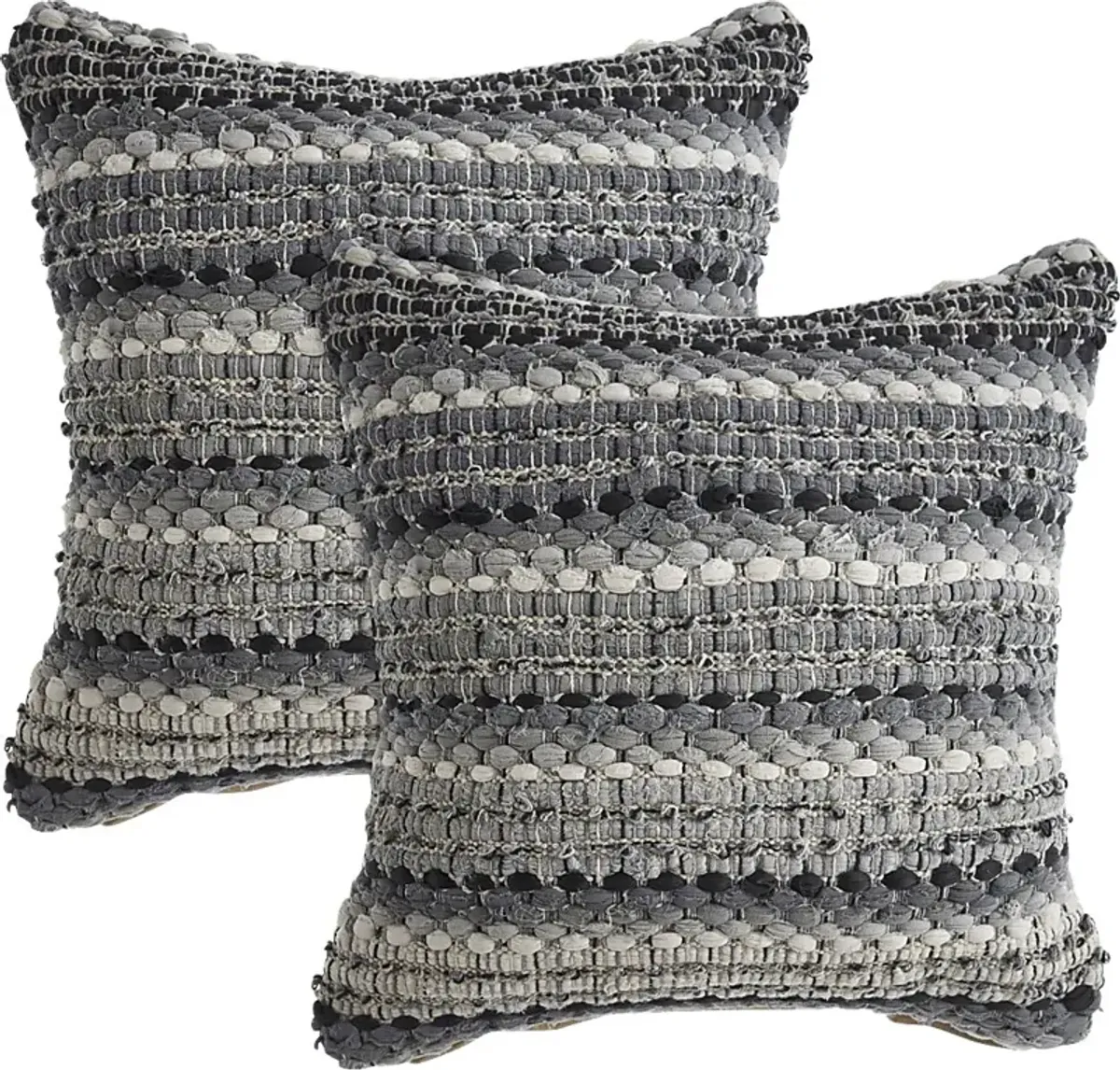 Najeeb Gray Pillow, Set of 2