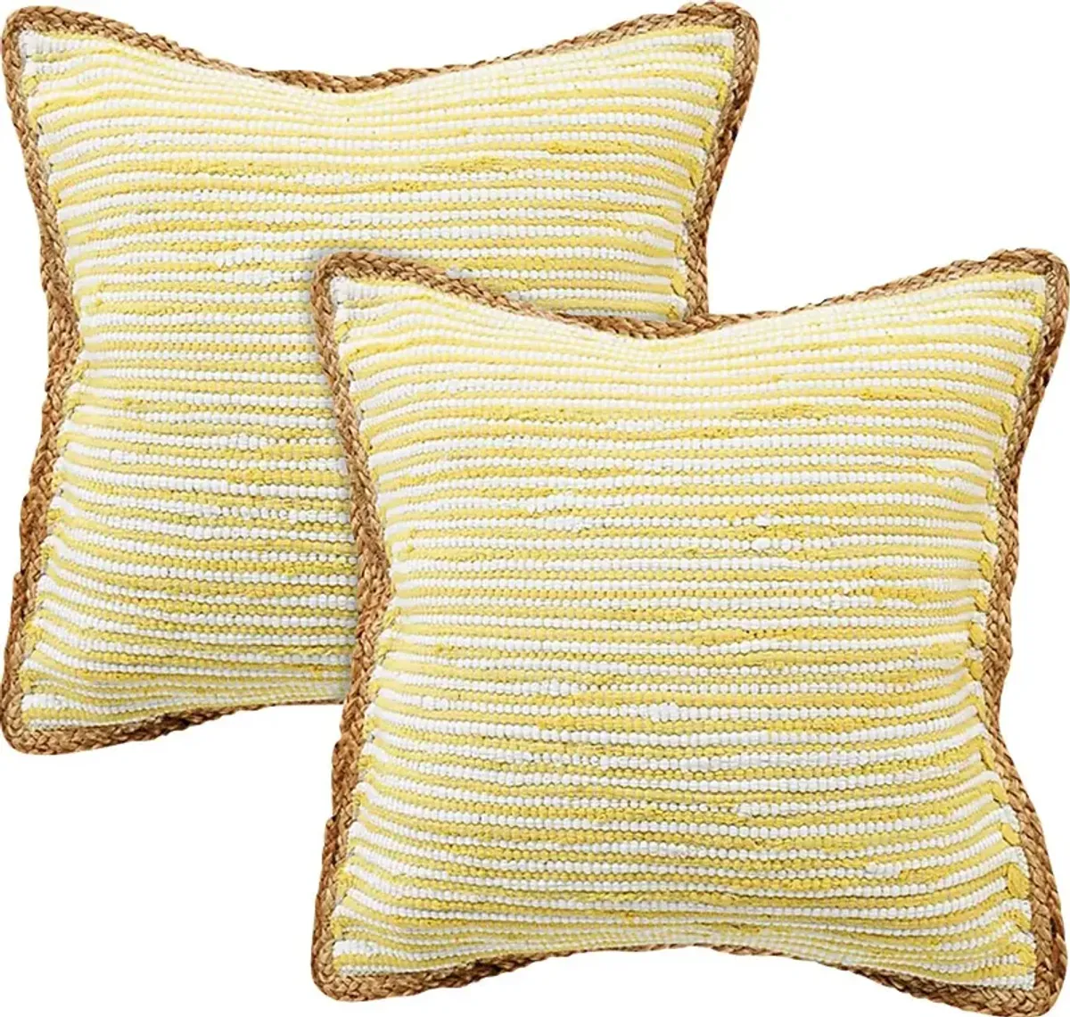 Wihara Yellow Pillow, Set of 2