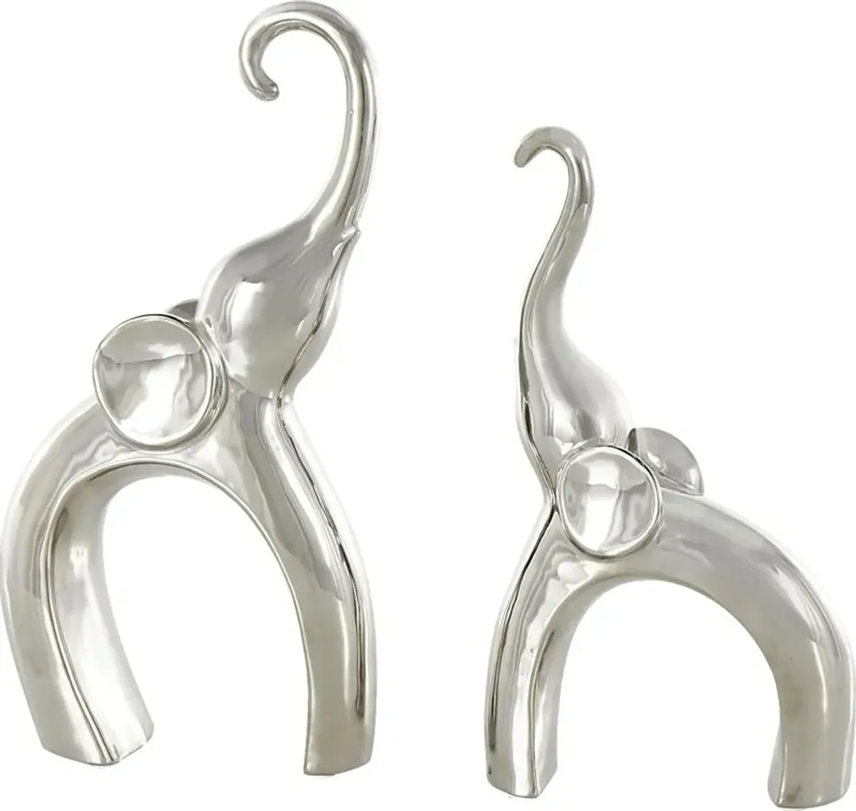 Felosu Silver Sculpture, Set of 2