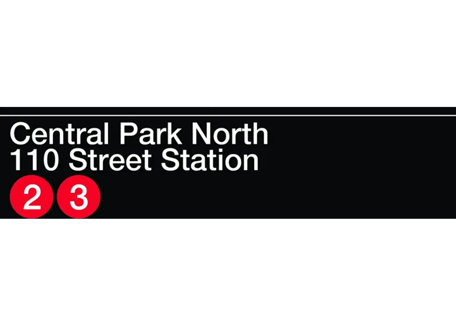 MTA Central Park Black Artwork