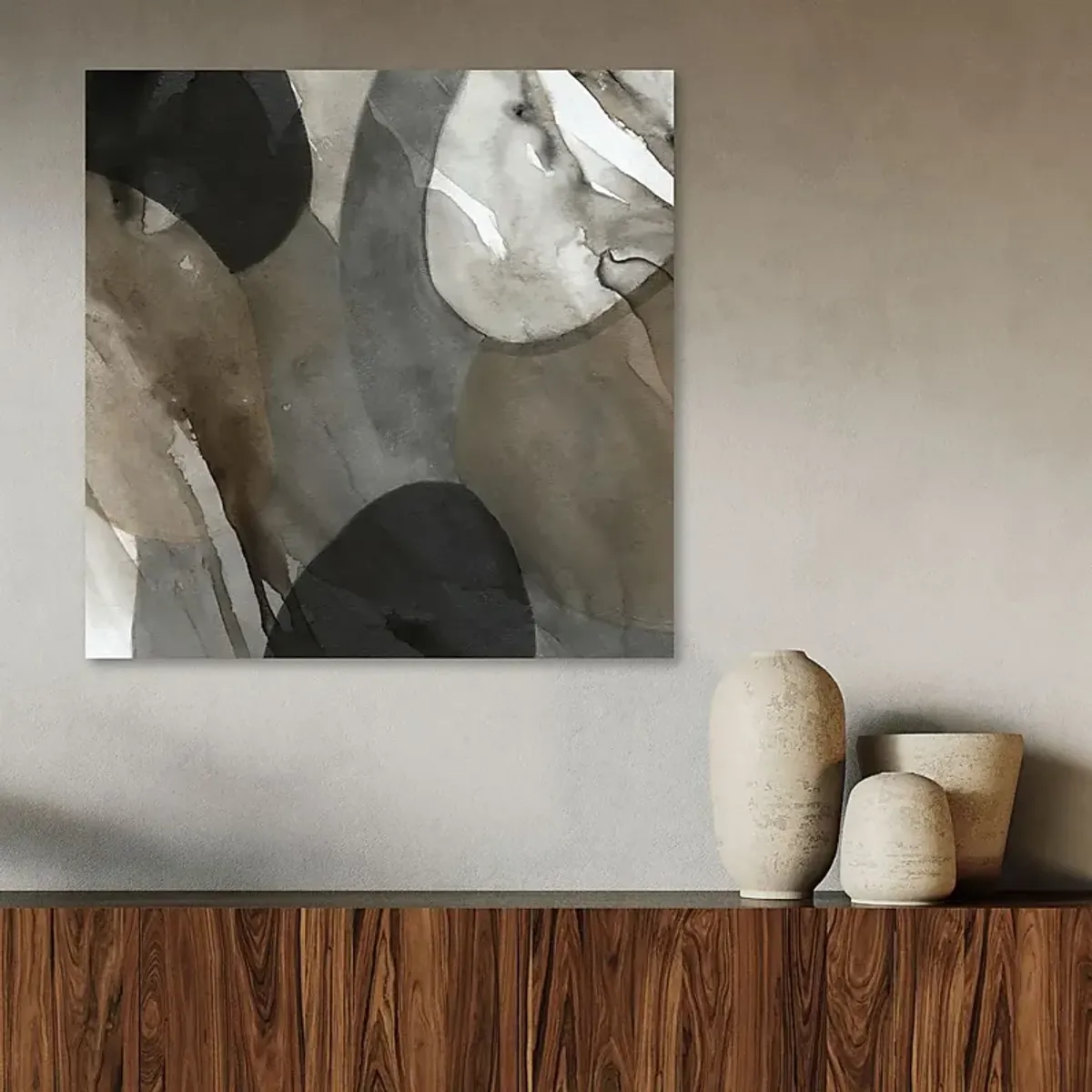 Kerudoa Gray Canvas Artwork