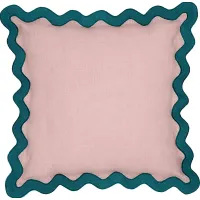 Lafora Blue and Pink Accent Pillow