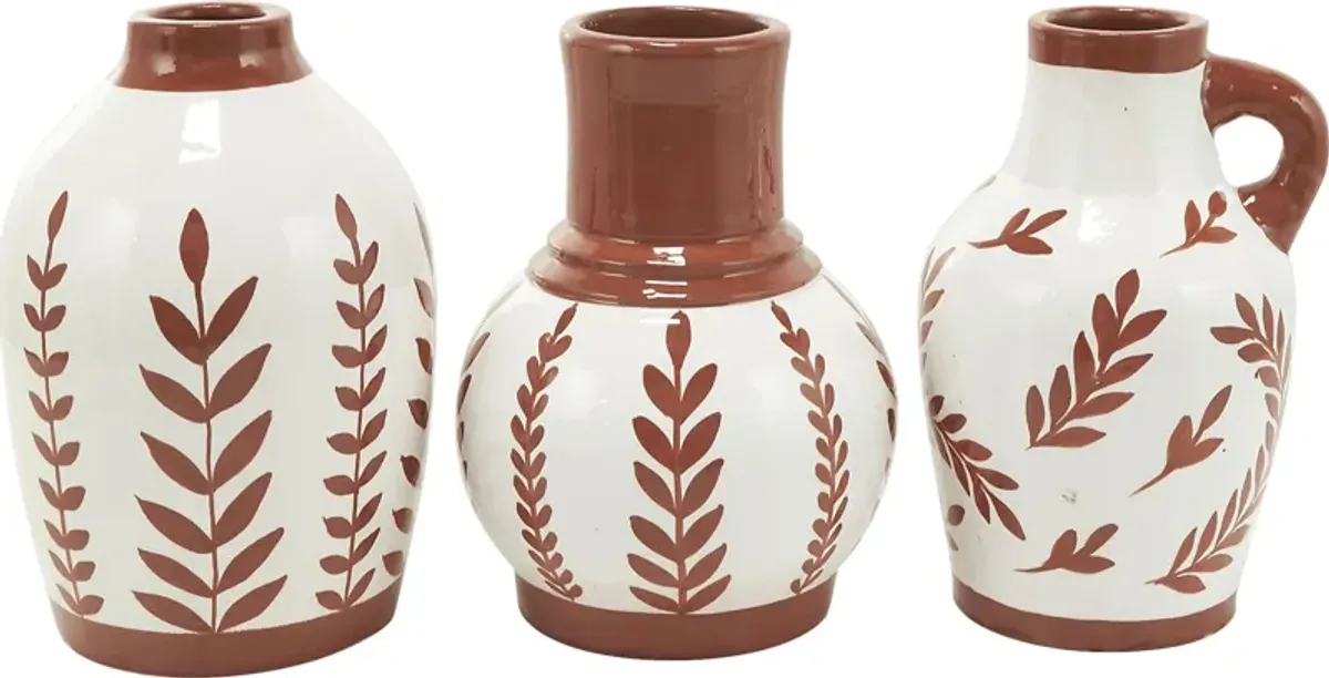 Fanli White Vase, Set of 3