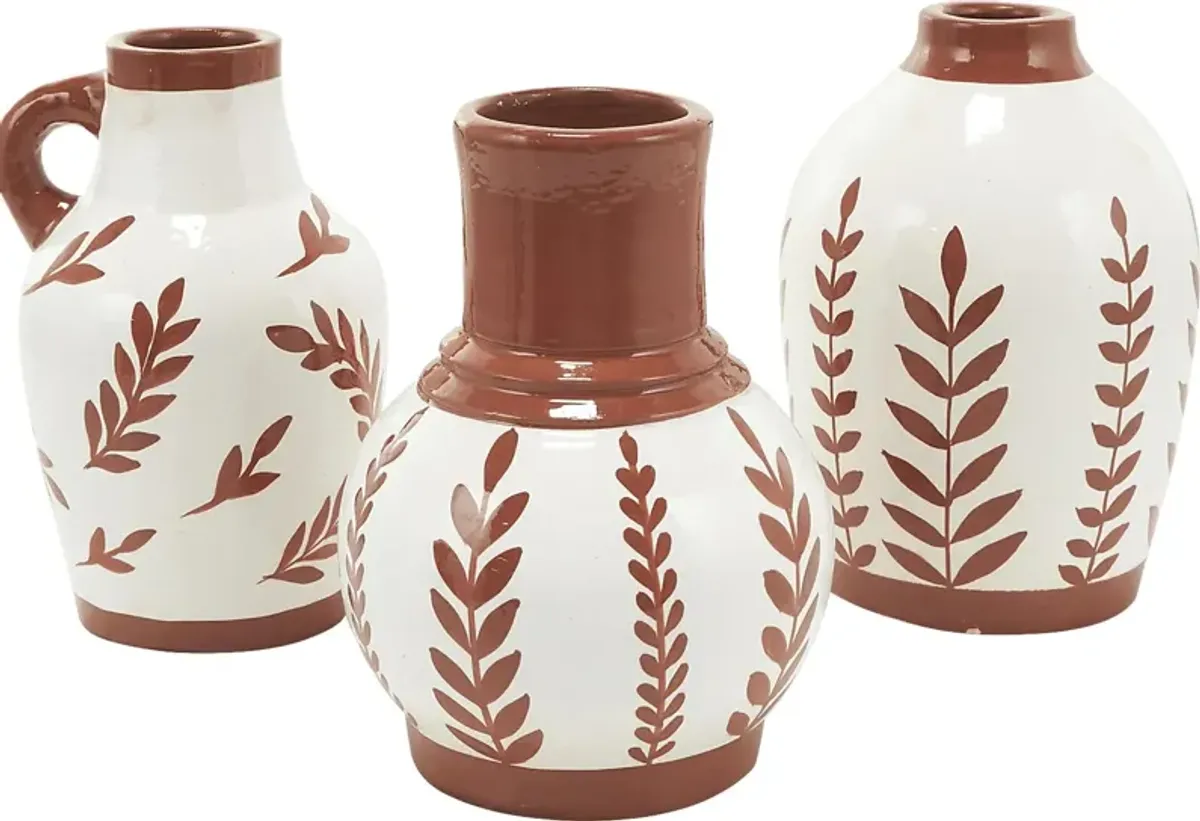 Fanli White Vase, Set of 3