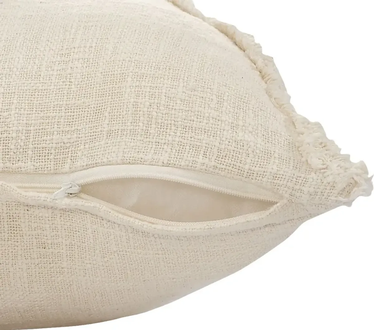 Rosellar Natural Accent Pillow Set of 2