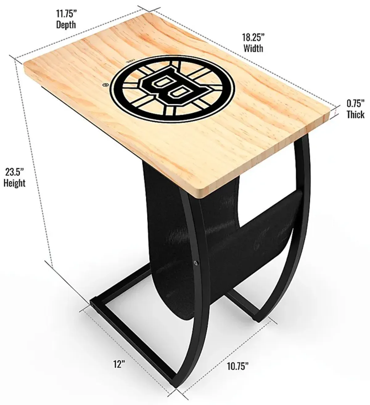 Boston Bruins Side Table