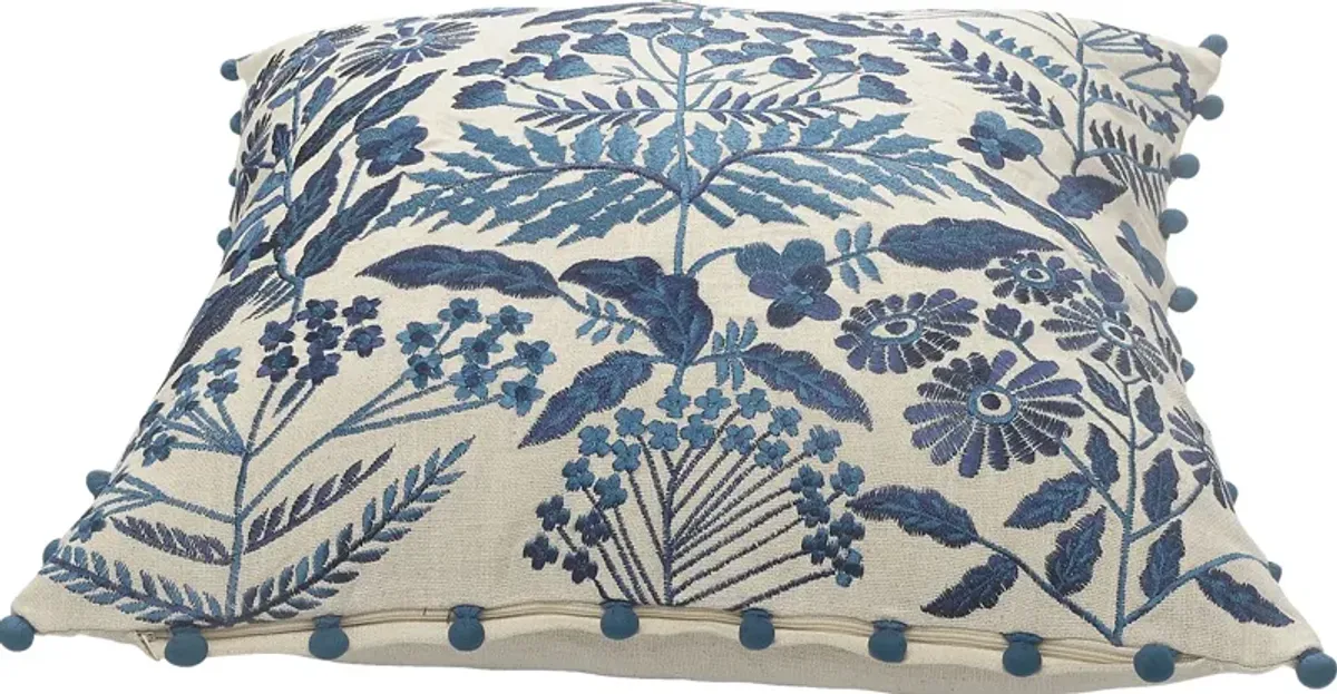 Lisan Blue Accent Pillow