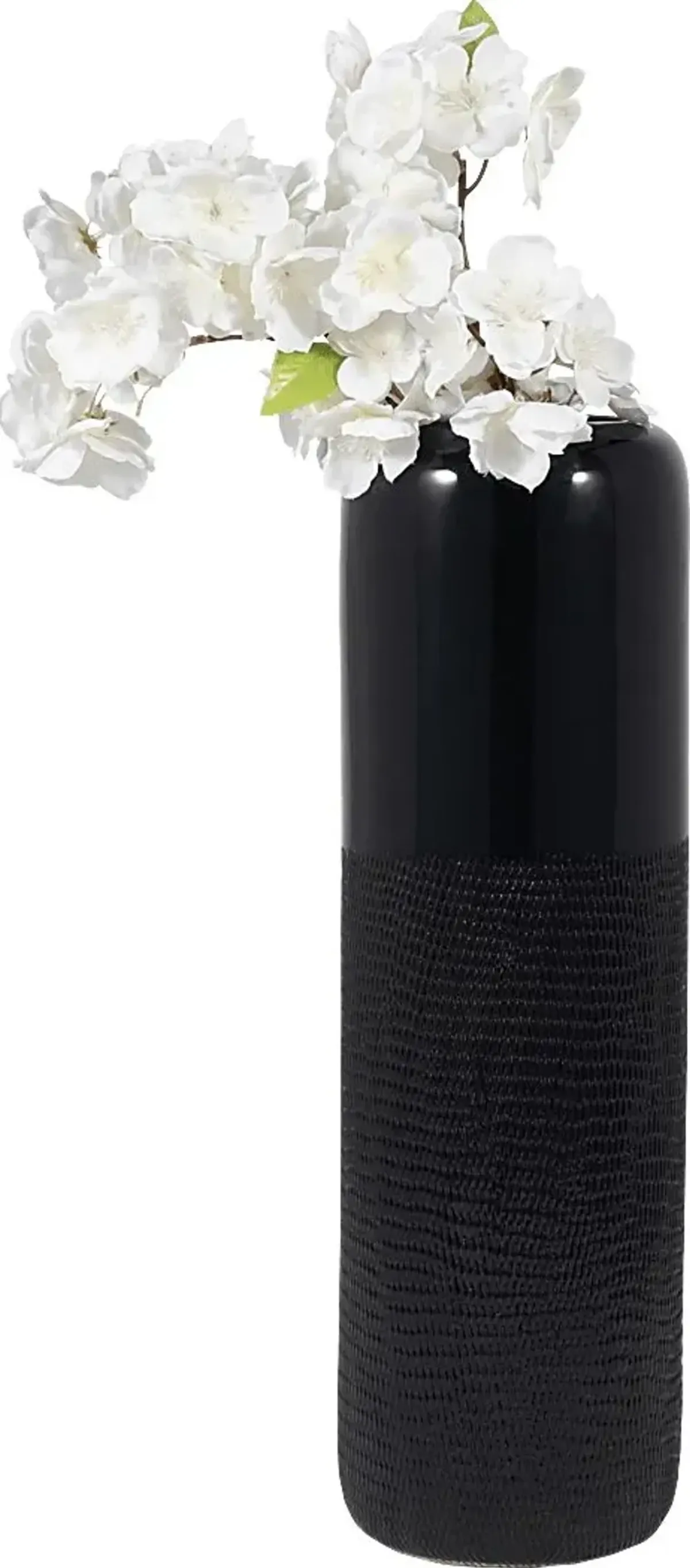 Cebu Black 18 in. Vase