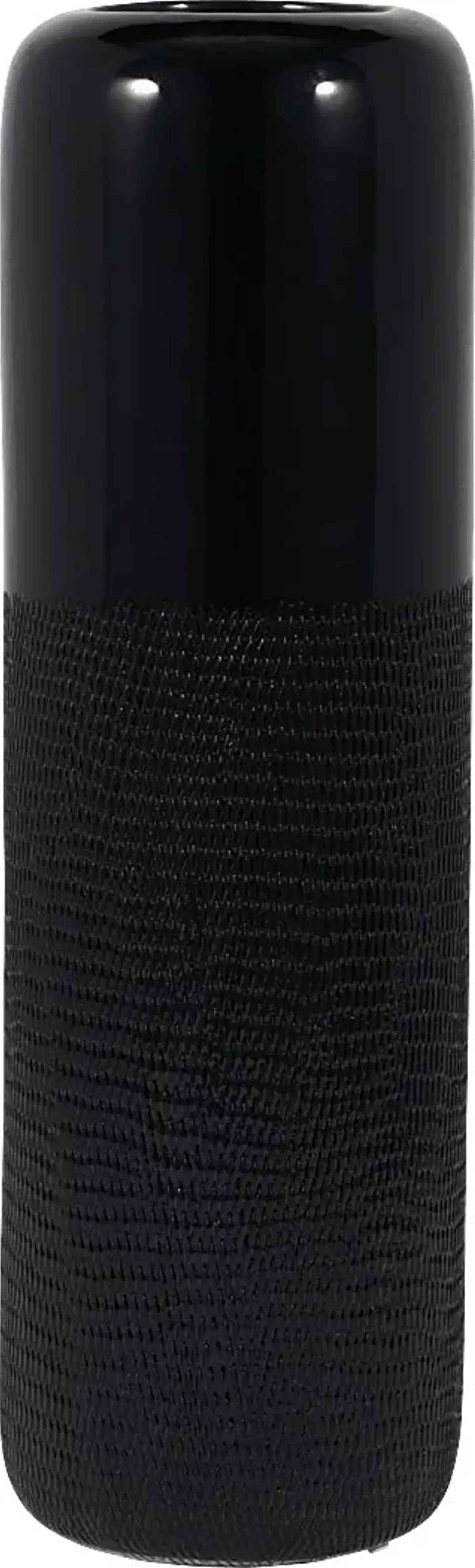 Cebu Black 18 in. Vase