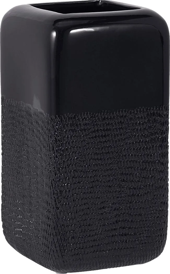 Cecala Black 10 in. Vase