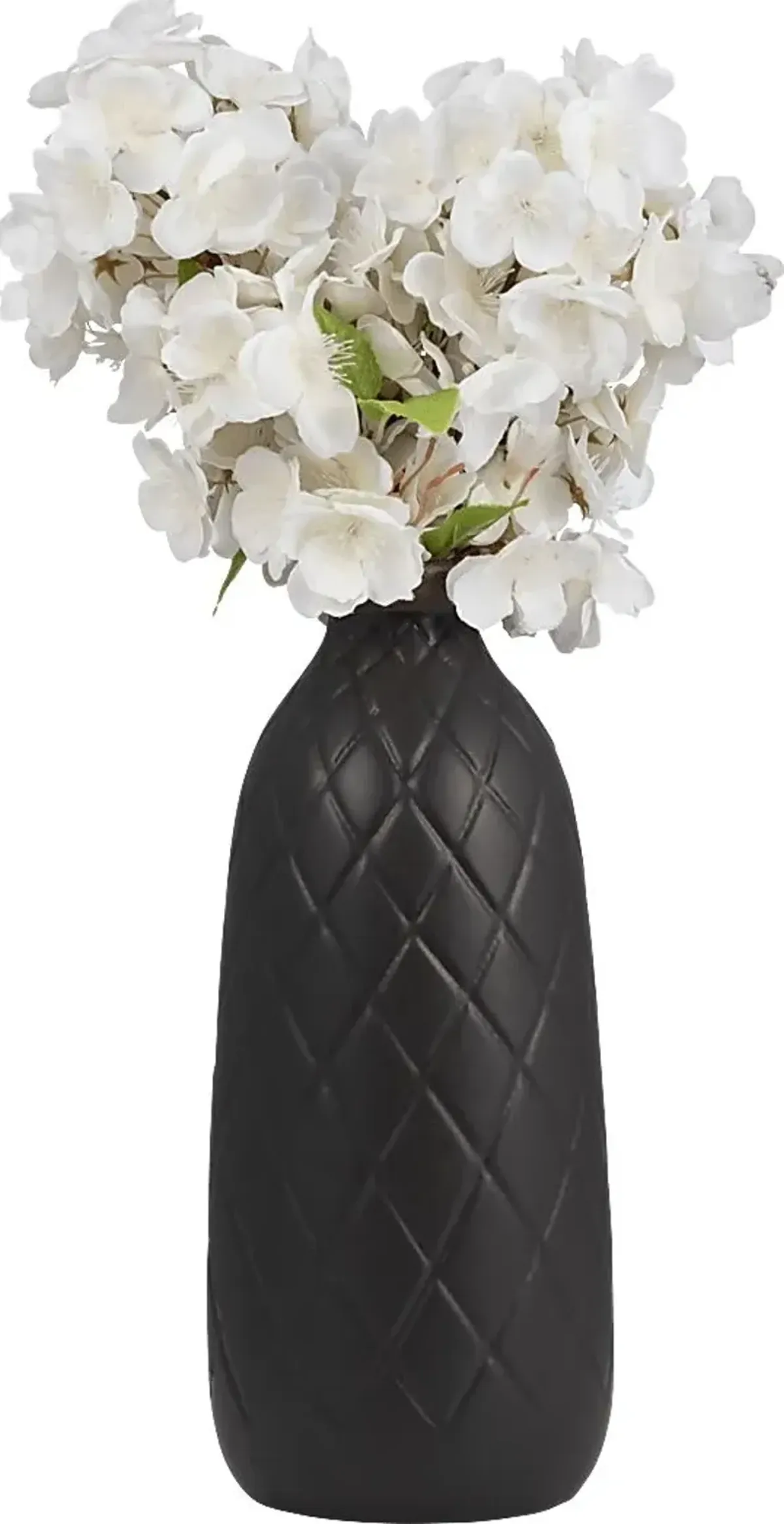 Runabout Black 12 in. Vase