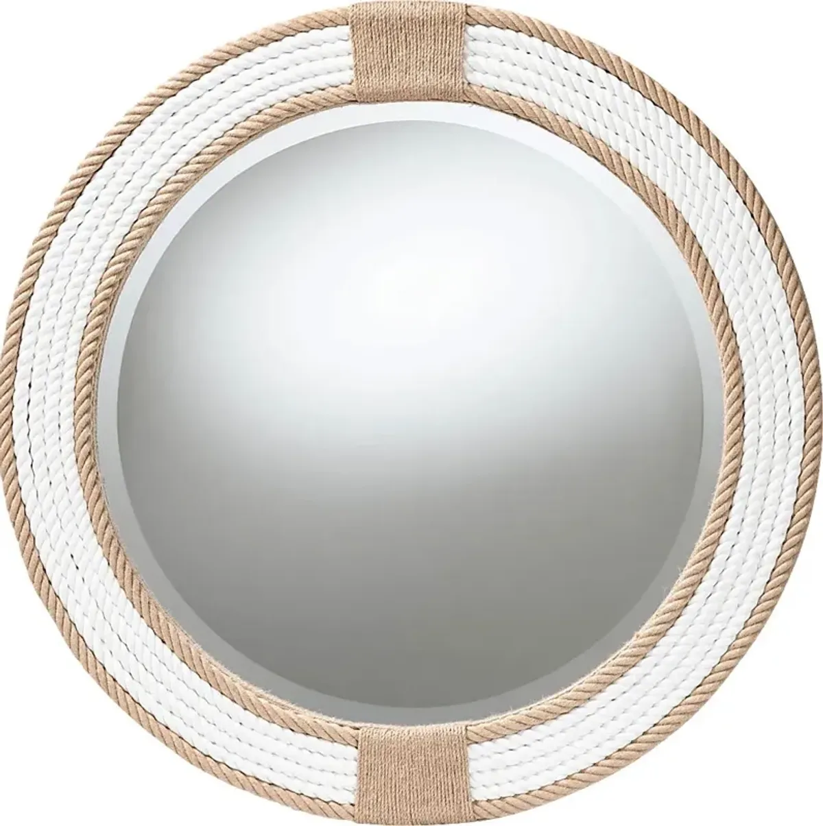 Forestsys White Round Mirror
