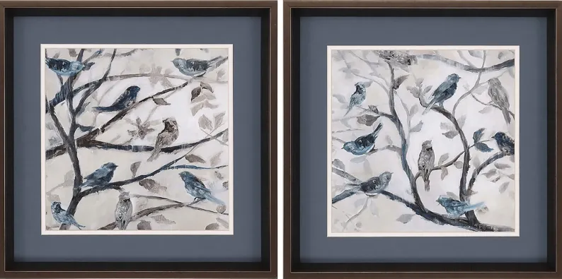 Elianto Blue Artwork, Set of 2