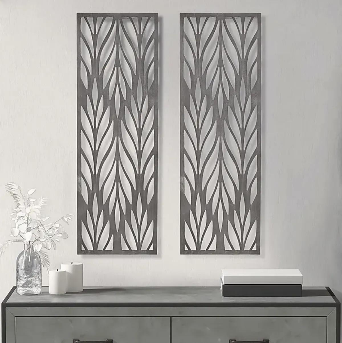 Lunaave Gray Wall Decor, Set of 2