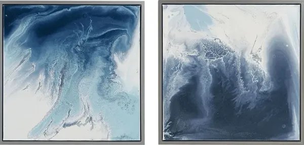 Pixydreams Blue Wall Decor, Set of 2