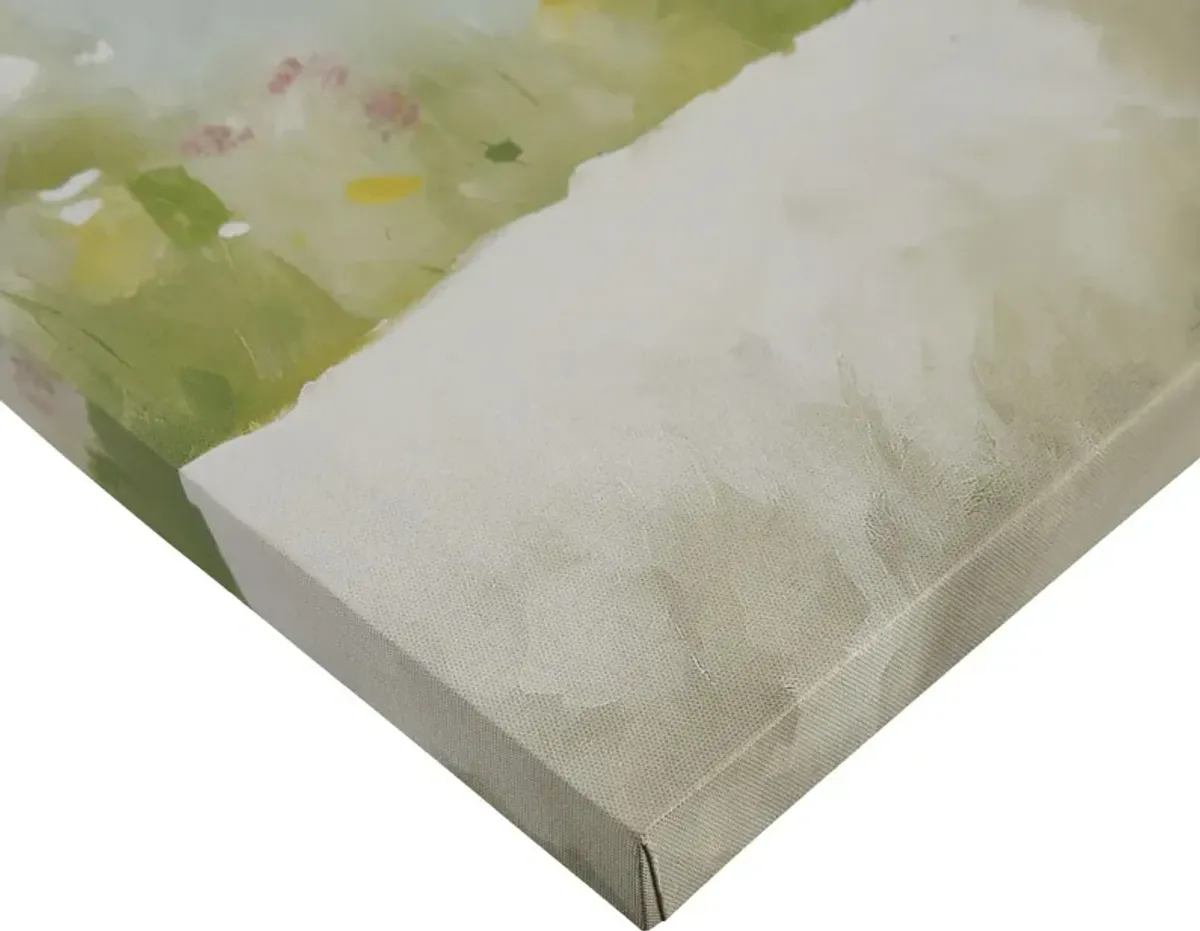 Flower Llama Green Wall Decor