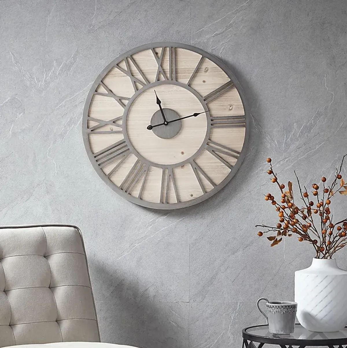 Hogurity Natural Wall Clock